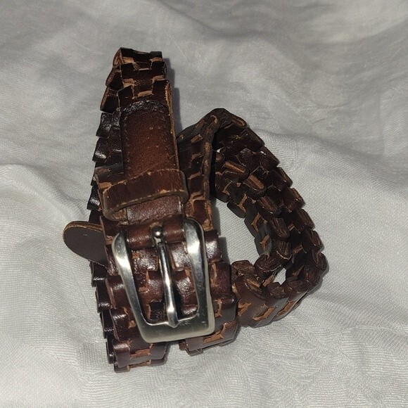 Piel De Vaca Belt Large Leather Boho  Buckle Belt Large 41 inches total - Picture 7 of 7